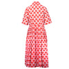 Secondhand UltraChic Midi Shirt Dress with Heart Print - '10s