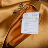 Secondhand Miu Miu Gold Silk Top with Embellished Neckline - '00s