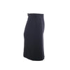second hand Chanel Spring 1997 Black Wool CC Button Skirt Suit- '90s