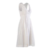 second hand Miu Miu 2007 Silk-Cotton Smocked Waist Midi Dress