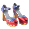 Secondhand Marc Jacobs Multicolor Leather Platform Pumps - '10s