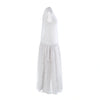 Secondhand Rochas Textured Silk-Blend Drop-Waist Maxi Dress - '10s