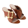 Secondhand Vivienne Westwood Leather High-Heel Frame Sandals - '00s