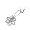 Secondhand Collection Privèe Rosantica Silver Crystal Floral Bag Charm - '20s