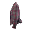 Secondhand Valentino Boutique Vintage Tartan Wool Blazer With Sculpted Shoulders - '80s