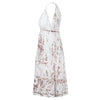 Secondhand Miu Miu White Dress with Batik Pattern - '10s
