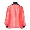 Secondhand Yves Saint Laurent Rive Gauche Vintage Sheer Silk Pussy-Bow Blouse - '80s
