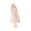 second hand John Bartlett Ivory Virgin Wool Zip Jacket