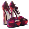 second hand Prada Suede Patchwork Heel Sandals