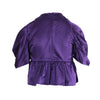 Secondhand Prada Spring 2007 Runway Purple Silk Bow Peplum Top - '00s