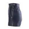 Secondhand Hermès Black Grained Goatskin Leather Shorts - '20s
