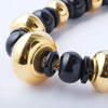 Secondhand Missoni 18k Yellow Gold and Black Bead Statement Necklace - '80s