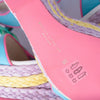 Secondhand Sophia Webster Multicolor Leather and Braided Wedge Sandals- '10s