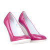 Secondhand Hogan Patent Leather Wedge Pumps- '10s