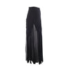 second hand Moschino Cheap & Chic Vintage Black Rayon Draped Knot Maxi Skirt