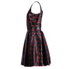 Secondhand Miu Miu Red and Black Tartan Dress - '10s