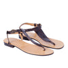Secondhand Ralph Lauren Collection Crocodile-Embossed Leather T-Bar Sandals - '10s