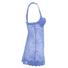 Secondhand La Perla Blue Lace Bustier Slip Dress - '00s