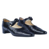 Secondhand Michel Perry Paris Black Leather Mary Jane Pumps - '90s