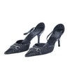 Secondhand Gucci Horsebit GG Canvas Slingback Pumps - '10s