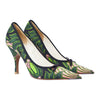 Secondhand Prada Multicolor Canvas Bow Pointed Toe Pumps - '10s