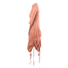 Secondhand Jean Paul Gaultier Femme Peach Ruched Linen Dress - '00s
