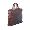Secondhand Pierre Cardin Brown Crocodile Leather Top Handle Bag - '00s