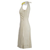 Secondhand Prada Silk-Blend Dress with Yellow Bead Detailing - '10s