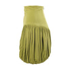 Secondhand Norma Kamali Olive Green Draped Mini Skirt -'90s