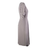 second hand Prada Grey Ruched Sleeve Draped Midi Dress