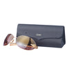 Secondhand Cartier Panthère Rimless Sunglasses in Gold with Burgundy Gradient Lenses and Case