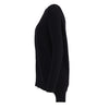 Secondhand Saint Laurent Black Chain Trim Long College Cardigan - '10s