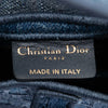 Dior Oblique Embroidered Denim Saddle Bag Secondhand