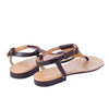 Secondhand Ralph Lauren Collection Crocodile-Embossed Leather T-Bar Sandals - '10s