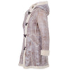 Secondhand Prada Women’s Shearling Long Coat with Hood - '00s
