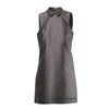 Secondhand Max Mara Green Sleeveless A-Line Dress with Collar- '10s