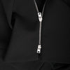 Secondhand Victoria Beckham Draped-Neck Black Stretch-Jersey Zip-Back Midi Dress – ’10s