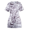 Secondhand Alexander McQueen x Yoshiyasu Tamura Manga Print Mini Dress - '00s