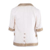 Chanel Short Sleeve Ivory Jacket With Silk Lining - '00s