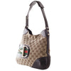 Secondhand Gucci GG Canvas Hasler Horsebit Shoulder Bag - '10s