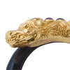 Secondhand Collection Privée Contrarié Bracelet in Gold, Wood & Sapphire - '80s