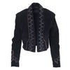 Secondhand Patricia Wolf Embellished Suede Western Jacket in Black - '90s