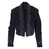 Secondhand Patricia Wolf Embroidered Suede Cropped Jacket - '00s