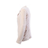 Secondhand Ann Demeulemeester Ivory Asymmetric Stand Collar Suede-Effect Blazer - '00s