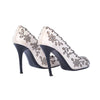 second hand Alexander Mcqueen Floral Cutwork Leather Pumps