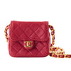 Secondhand Chanel Mini Timeless Mini Shoulder Bag In Red Quilted Leather - '90s