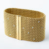Secondhand Vintage Gold Bracelet with Brilliant-Cut Diamonds – '80s