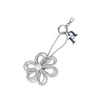 Secondhand Collection Privèe Rosantica Silver Crystal Floral Bag Charm - '20s