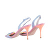 Secondhand Sophia Webster Jemima Crystal Pastel Slingback Sandals - '10s