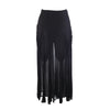 second hand Moschino Cheap & Chic Vintage Black Rayon Draped Knot Maxi Skirt